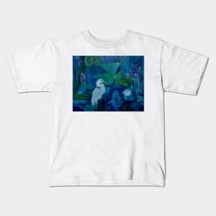 Snowy Egret Kids T-Shirt